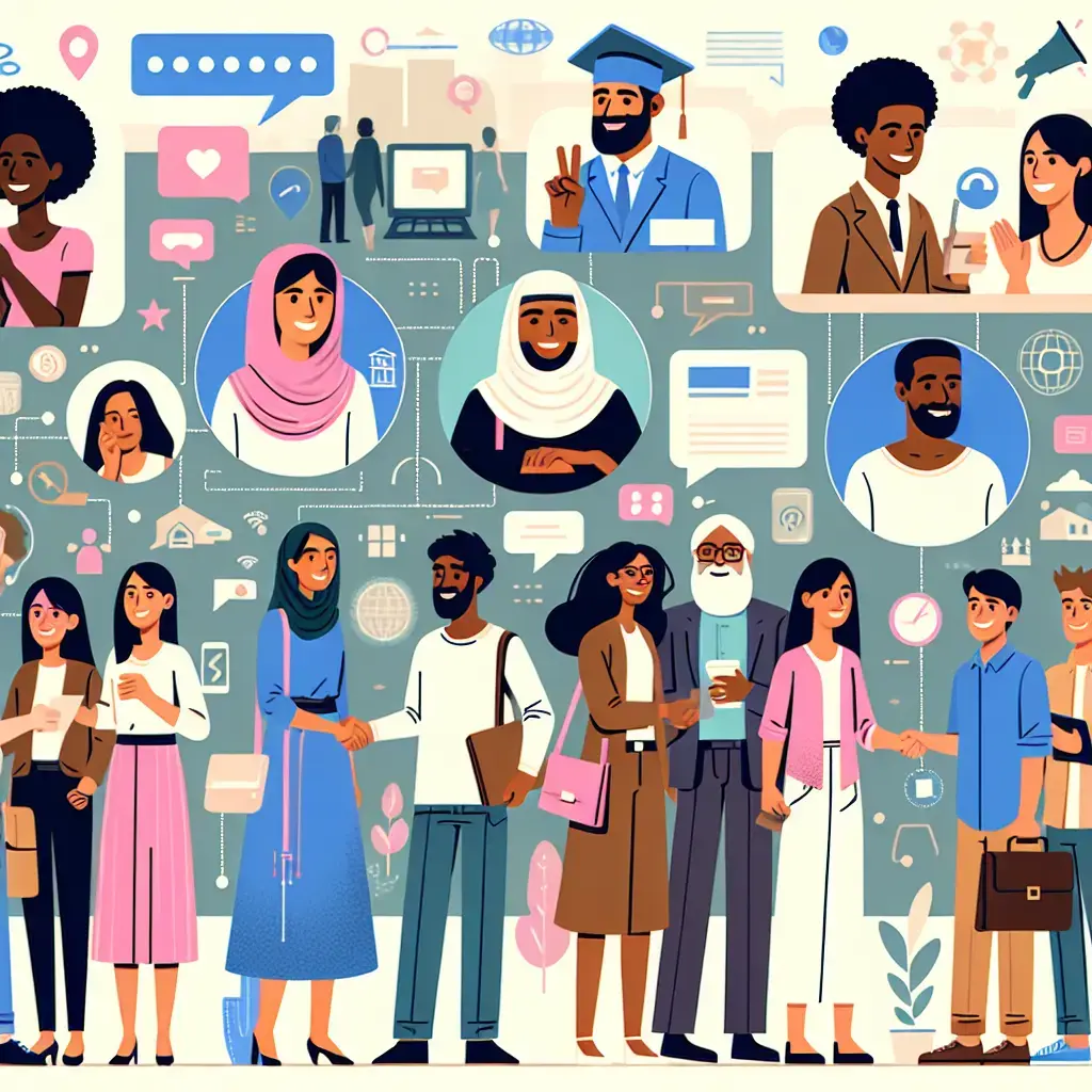Representation of Building a Social Network in a New Country